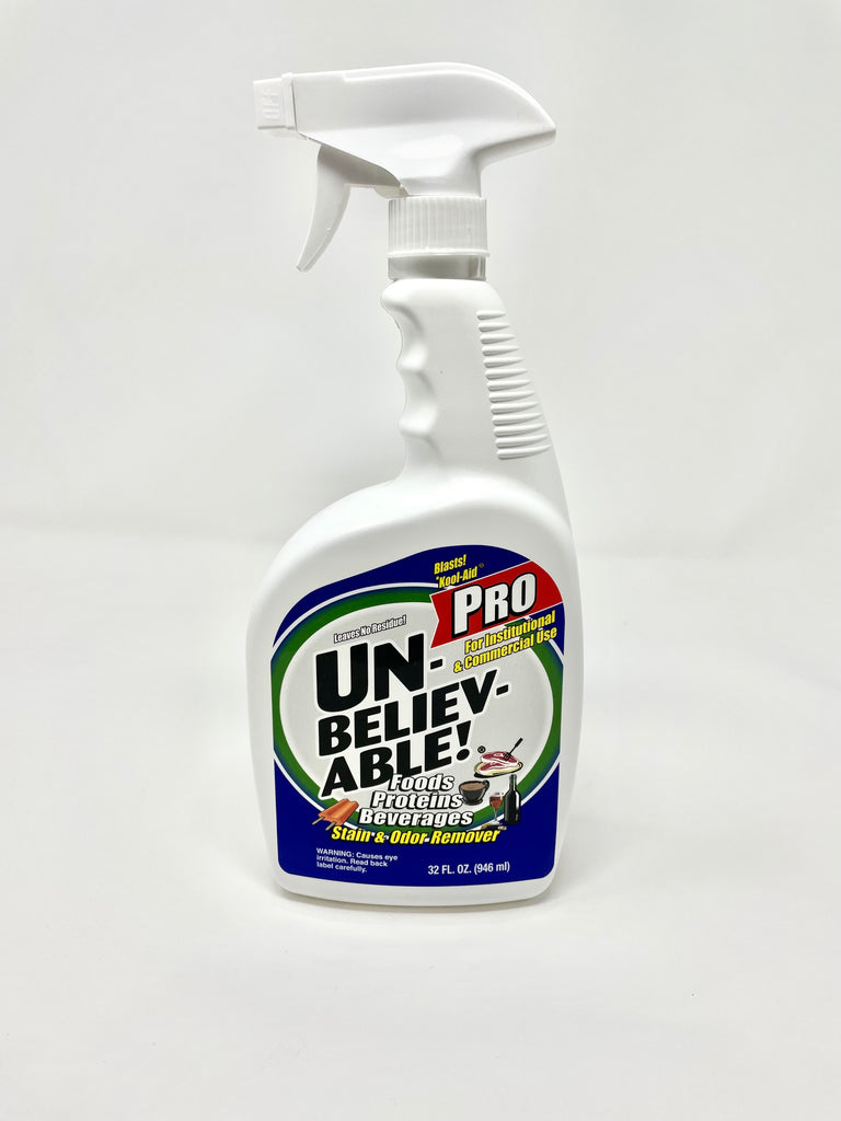 Unbelievable Pro Stain & Odor Remover 32oz– LEH Cleaning Supply Co